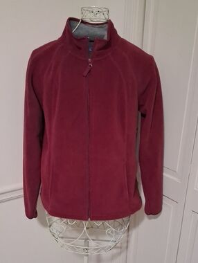 SB Active Women's Full-Zip Fleece Jacket - Burgundy